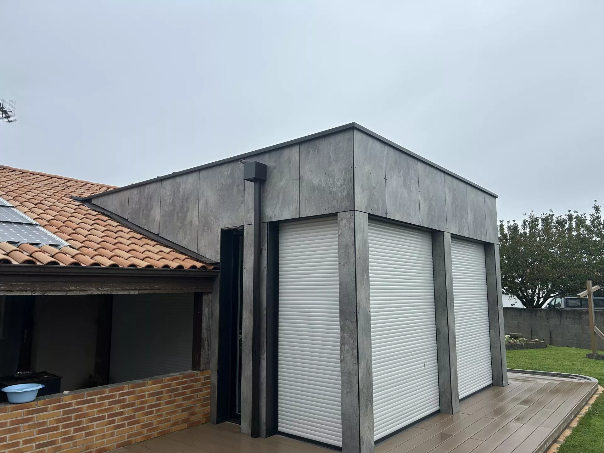 Couvertines aluminium sur toit plat